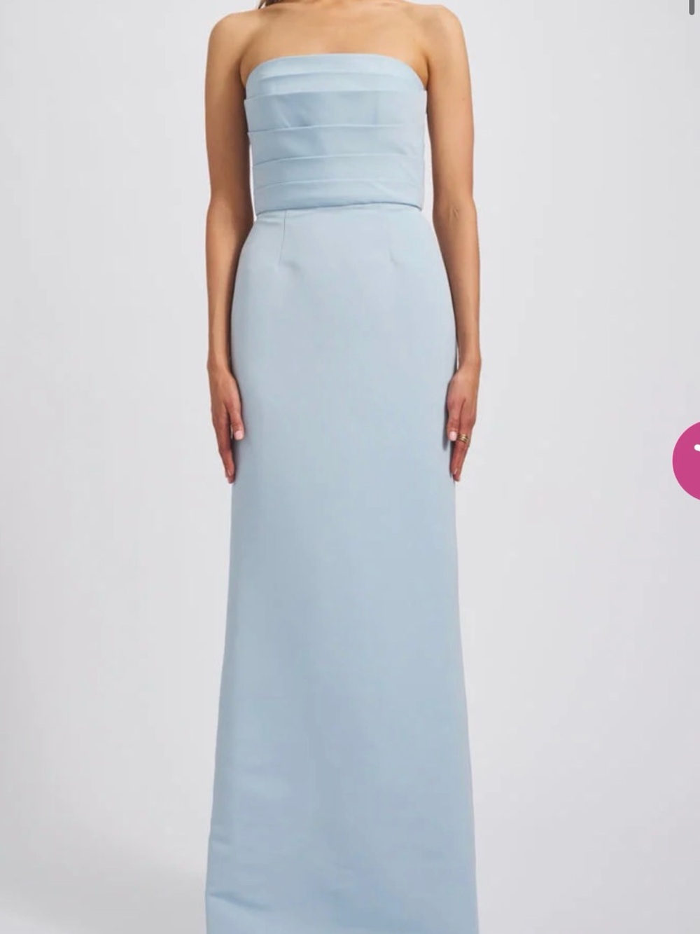 Amsale Sonia Bridesmaid Dress in Ice
